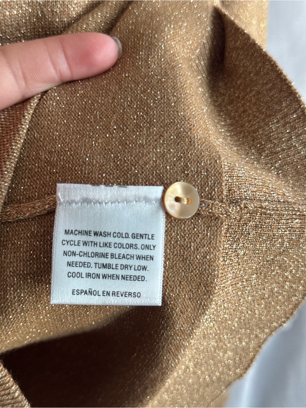 Lauren Ralph Lauren Shimmer Cardigan Sweater - Picture 5 of 6